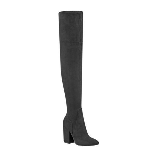 NWT Velvet over the knees boots - Picture 2 of 2